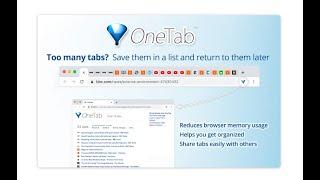 Maximize Browser Performance Using OneTab