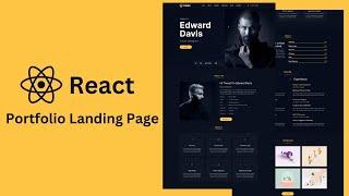 Responsive Portfolio Landing Page Using React JS & Sass