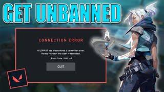 HOW TO GET UNBANNED FROM VALORANT | FIX VAL 5 & VAN 152 ERRORS