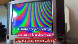 how to fix rainbow image tv