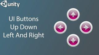 How To Do UI Buttons Up Down Left And Right in Unity 3D