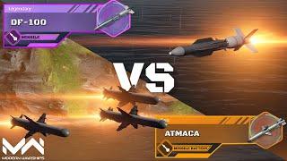 NEW! Missile DF-100 Vs ATMACA | Missile  Comparison | Modern Warships