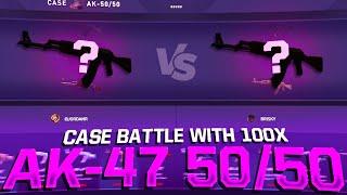 Doing 100x AK-47 50/50 Cases in a BATTLE?! (DATDROP)