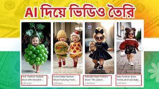 AI দিয়ে শর্টস বানিয়ে লক্ষ টাকা ইনকাম করুন । Create Viral AI Baby Fashion Show Short Video