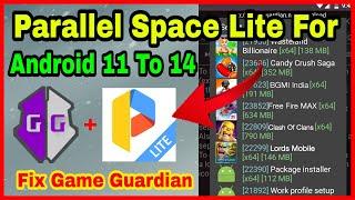 How To Install Parallel Space Lite For Game Guardian  Android 9,10,11,12,13,14