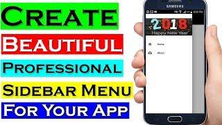 How To Create Sidebar Menu In App Inventor | Sidebar Navigation Menu For Android Application