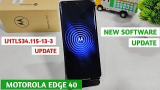 Motorola Edge 40 New Software Update | New Software Update Moto Edge 40