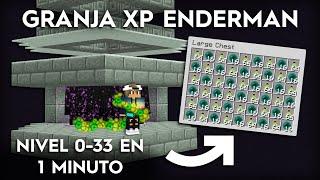 Minecraft Granja de Enderman de 1 Golpe - XP Super Rápido