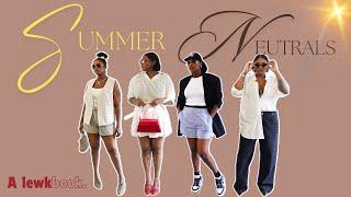 SHOPPING OUR CLOSET FOR  THE BEST NEUTRAL SUMMER 2024 OUTFITS! A LOOK BOOK!