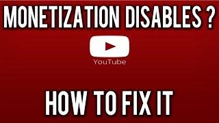 How to Re enable  Disabled Monetization Youtube