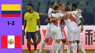 Colombia vs Peru 1-2 All Goals & Highlights | Copa América 2021