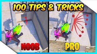 TOP 100 PRO TIPS AND TRICKS FOR PUBG MOBILE/BGMI | PUBG MOBILE TIPS AND TRICKS