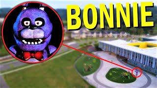 Drone Catches BONNIE (FROM FNAF) IN REAL LIFE!! *FNAF Is Real* FREDDY FAZBEAR’S PIZZA!