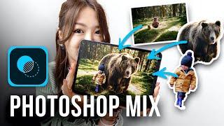 How to Make Composite Images on iPad! [Photoshop MIX]