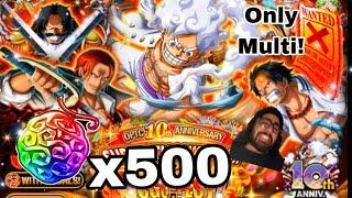 One Piece Treasure Cruise 500 GEMS 10th Anniversary Summon ! ONLY Legend MULTI !! [German/Deutsch]