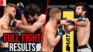 Zabit Magomedsharipov Vs Calvin Kattar UFC Moscow Full Fight Results
