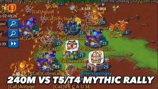 Taking Rallies On My Solo Trap! Can 240M Withstand Mythic T5/T4 Rallies? Lords Mobile