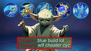 GLOBAL CYCLOPS BLUE BUILD in SOLO RANK!(Try at your own risk!) - Mobile Legends