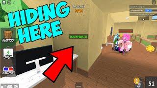 Murder Mystery 2 Glitching and HIDING INSIDE WALLS!!