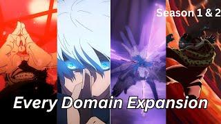 Every Domain Expansion in Jujutsu Kaisen Seasons 1 & 2!