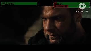 Wolverine vs Gambit and Sabretooth with healthbars | X-Men Origins: Wolverine (2009)