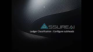 4  Ledger classification - Configure Subheads