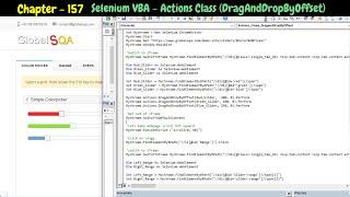 Selenium VBA - Actions Class (DragAndDropByOffset)