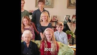 Queen elizabeth with her Grand and great grand children vs Queen mother with her grandchildren