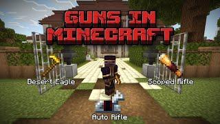 How To Make Guns In Minecraft! (Bedrock Command Tutorial)