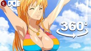 VR 360 - Run with Nami in Cocoa Town - One Piece【8K Video Quality】