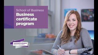 Business certificate program