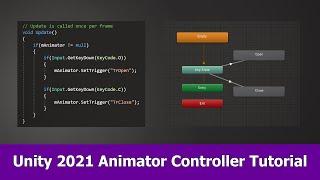 Unity 2021 Animator Controller Beginner Tutorial