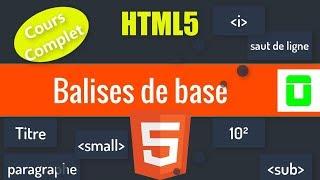 cours html débutant : les balises de base html 5