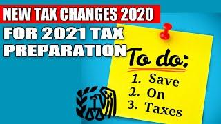 New Tax Laws for 2020 Explained For 2021 Tax Preparation Animated Video