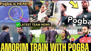 BREAKING Ruben AMORIM LEAD TRAINING|| PAUL POGBA RETURNS MAN UNITED TRAINING NEWS #manunitednews