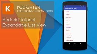 Android Studio Tutorial - Expandable List View