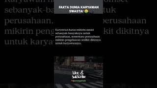 FAKTA MENARIK DUNIA KERJA #shortsvideo #pengingatdiri #semangatindiri #motivation #shorts