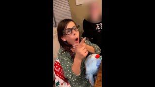 Deaf girl tries on glasses that create real-life subtitles