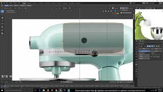 modeling a mixer kitchen appliance  hard surface modeling in blender 2 8 part 1