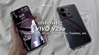 Unboxing VIVO 25e + Camera, Accessories, Set-up,Freebies Aesthetic Android  Budget Vlogging Phone
