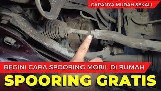 Cara spooring mobil manual gratis dan mudah