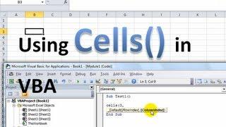 Excel VBA Basics #2 - Using the Cells object with and without range object, named ranges