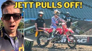 Jett Lawrence Has a Problem at First 450 Supercross Practice of the Year & Pulls Off