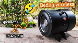 DIY BOOMBOX Bluetooth Speaker with 4 inch pvc pipe || Speaker LG Viper 3 inch x PAM 8610 ||