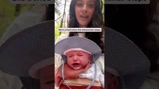 Baby Won’t Let Wheelchair User Stop Without Crying #ambulatorywheelchairuser #mobilityaid