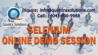 Selenium Training Videos Demo Classes