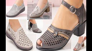 ALL GREY 2023 NEW APPEALING OFFICE WEAR SANDALS SHOES LATEST COMFY SHOES COLLECTION||#sbleo