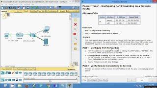 9.2.4.4 Packet Tracer - Configuring Port Forwarding on a Wireless Router