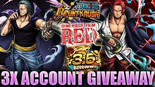 EX FILM RED: SHANKS & BEN BECKMAN ARE HERE!! 10000+ RDS LIVE SUMMONS & 3x ACCOUNT GIVEAWAY | OPBR