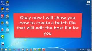Batch File Hosts Editor